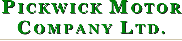 pickwick motor
company ltd.
￼